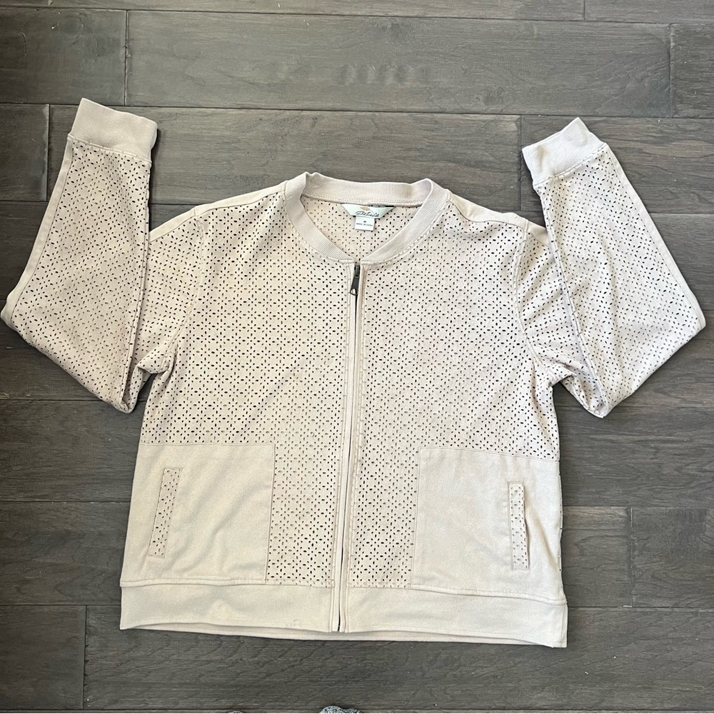 Faux Suede Leather Jacket